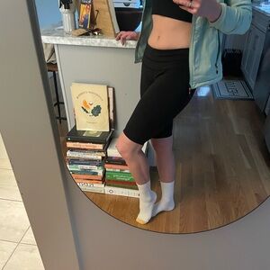 Mid-rise knee length Lululemon bike shorts